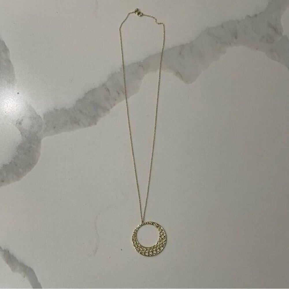 Aria Rose Gorjana Pendant Necklace in Gold Tone - Picture 3 of 5